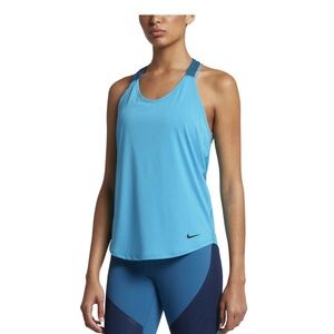 Nike Blue Relaxed Fit Medium Tank Top